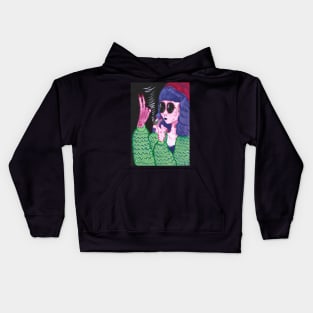 Alien Girl With Joint Kids Hoodie